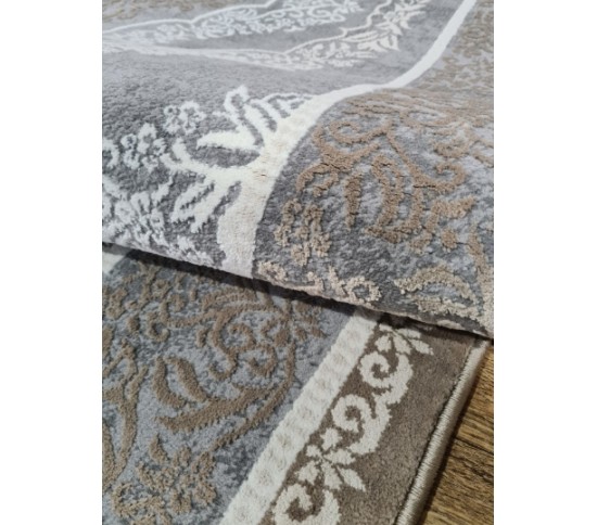 Синтетический  ковер LUXURY 05986D D.GREY HB-VIZON Купить в интернет магазине ДомоМода фото 2 Синтетический  ковер LUXURY 05986D D.GREY HB-VIZON - высокое качество по лучшей цене в Украине изображение 2.